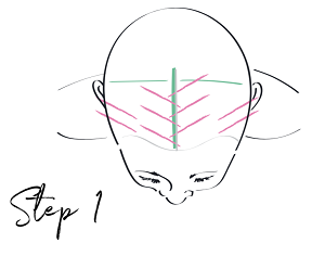 Ten Foils technique - Step 1 - www.salonbusiness.co.uk