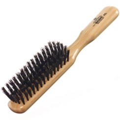 Ladies Finest Satinwood Pure Black Bristle Narrow Brush - www.salonbusiness.co.uk