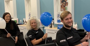 Holly Feltham (left) with her team - www.salonbusiness.co.uk