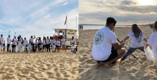 beach clean up - www.salonbusiness.co.uk