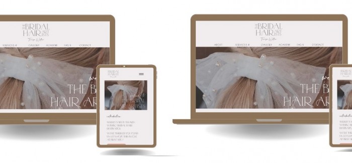 THEBRIDALHAIRARTISTS.COM REVEALS A NEW BRIDAL BRAND IDENTITY AND WEBSITE