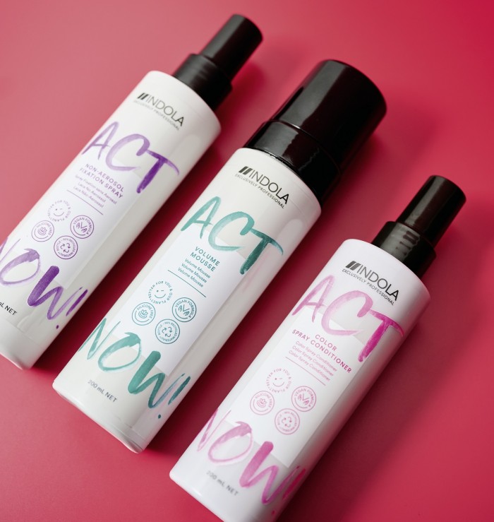 INDOLA ACT NOW! Extends high-performing care  and styling range: