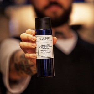 Murdock London Black. Tea Strengthening Shampoo- www.salonbusiness.co.uk