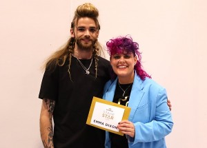 Emma Dixon and model